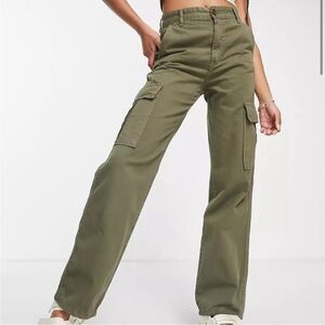 Olive Green has Cargo Pants